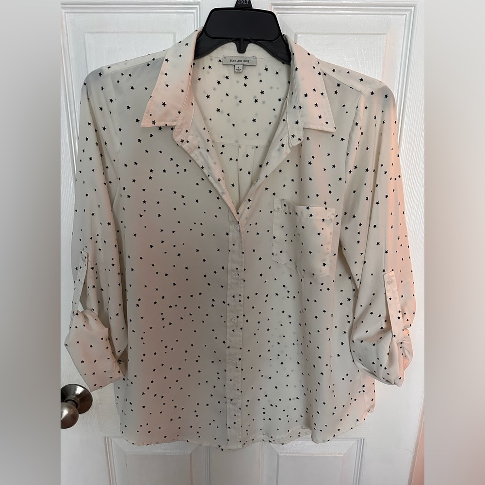 Skies are Blue Star top Stitch Fix